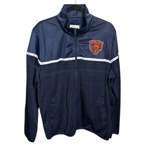 NFL Chicago Bears Full Zip‎ Track Jacket Navy Men’s Size Medium